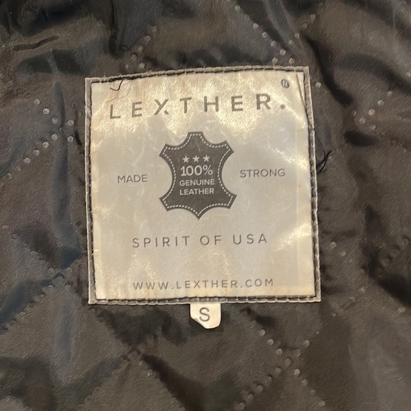 Leather motorcycle jacket. - Picture 6 of 9